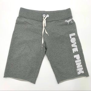 Victoria's Secret Pink Grey Bermuda Fleece Shorts